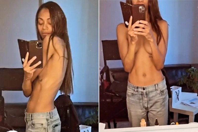 Zoe Saldana Gamora naked