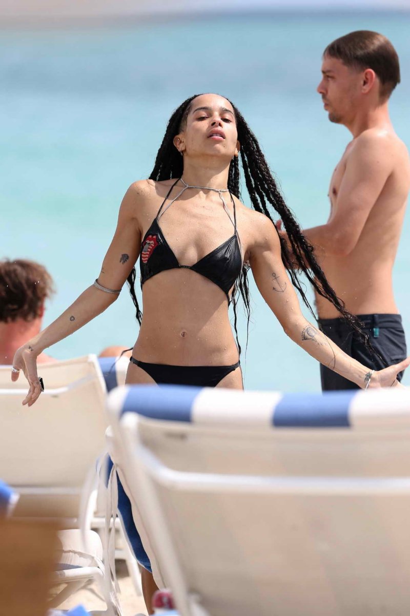 Zoe Kravitz with her husband