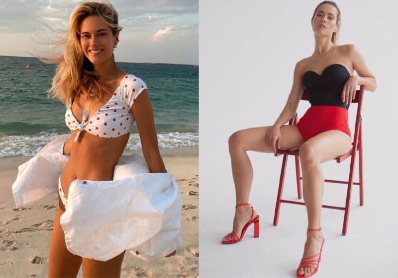 Parshuta in a swimsuit